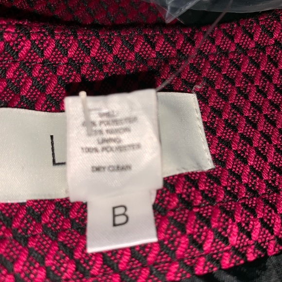 LOFT Pink / Black Skirt Size 10P NWT - Picture 5 of 5